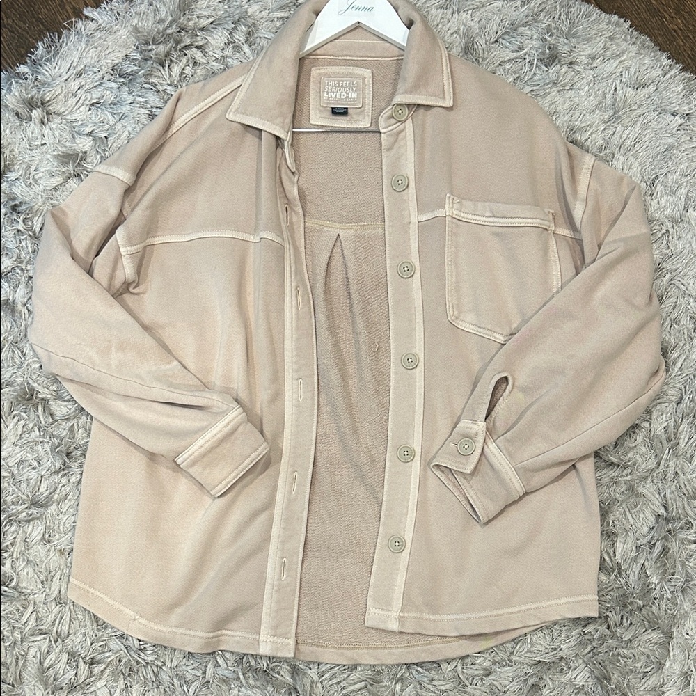 American Eagle Outfitters Beige Casual Jacket